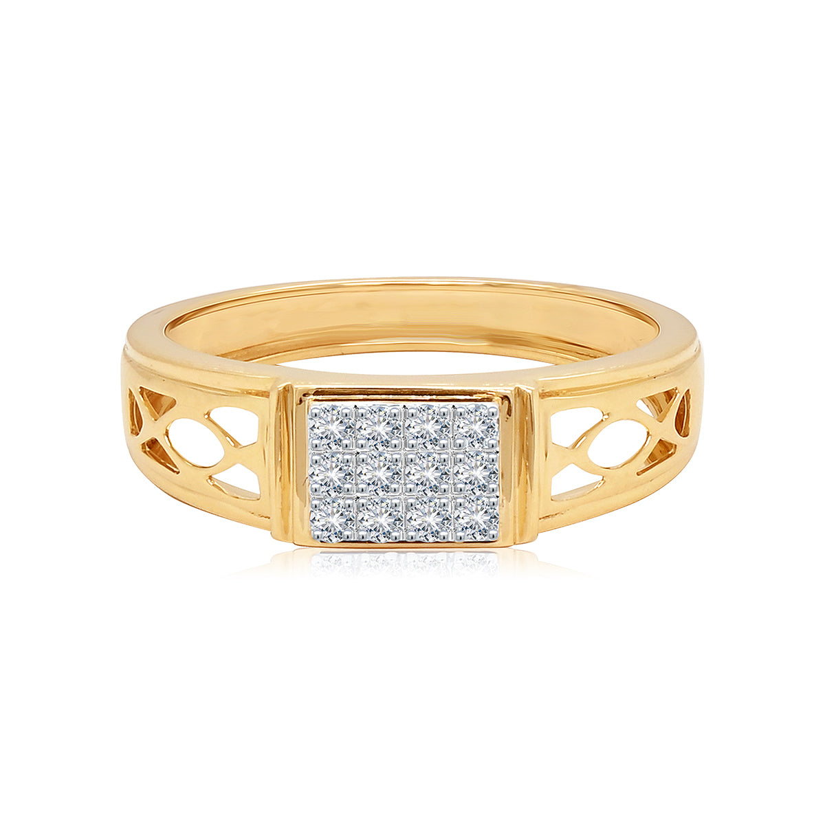 Quintessential Diamond Ring | Sleek Modern Elegance in 14kt Yellow Gold –  Diamondtree Jewels